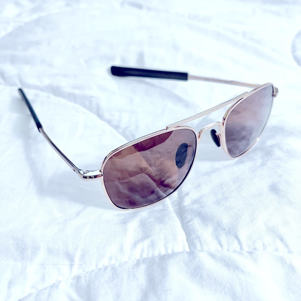 Rectangle Aviator Frame Sunglasses - image 1